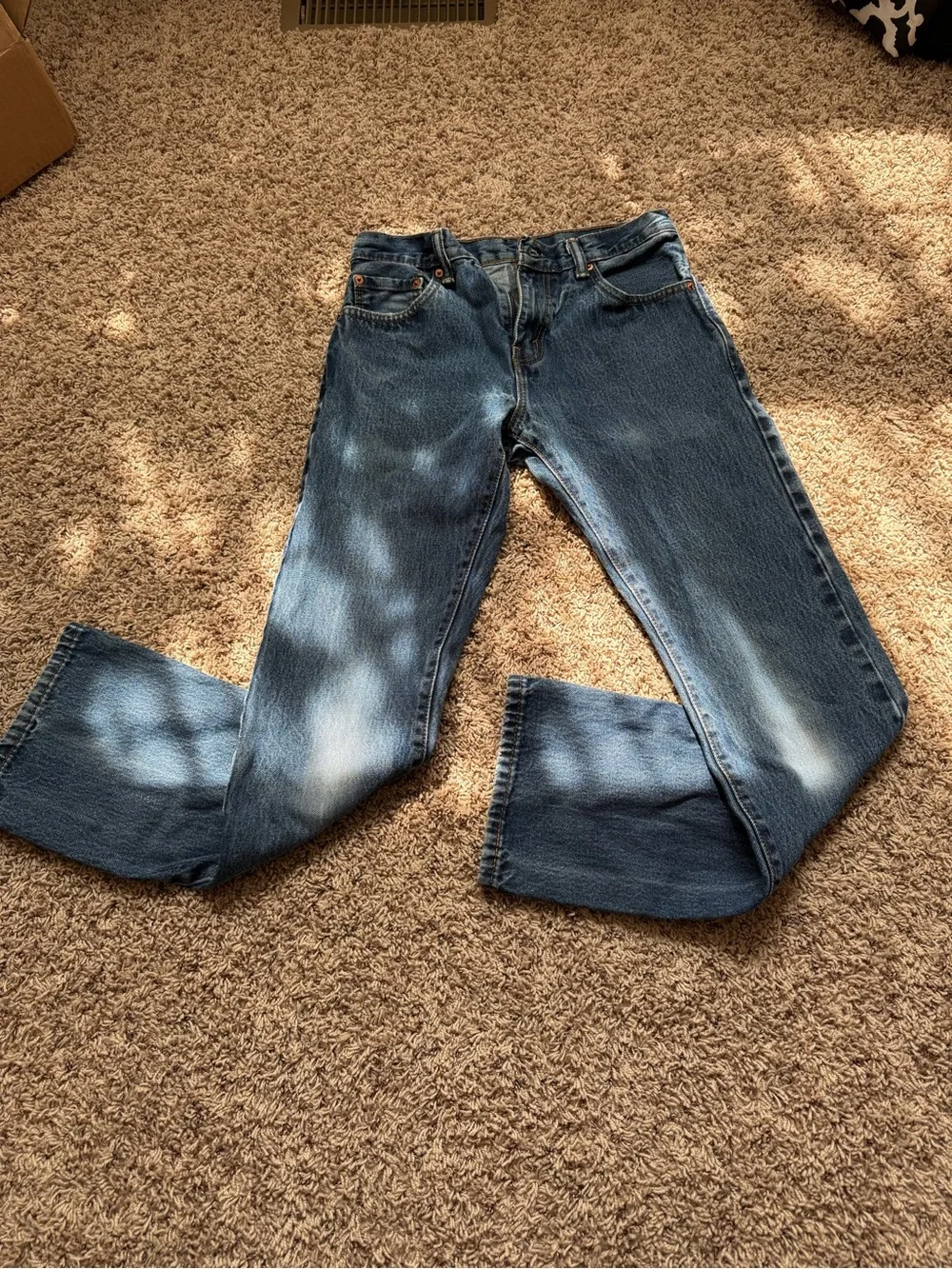 Levis 517 Jeans Men's 28x32 Bootcut Medium Wash Denim Fade Cowboy Y2K Western